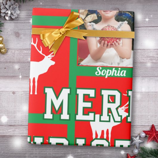 Papier Cadeau Family Christmas Photo