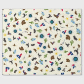 Papier Cadeau Famous Texas items (Plat)