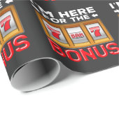 Papier Cadeau Fan de jeu de machine à sous Funny Casino (Coin rond)