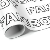 PAPIER CADEAU FANBOY (Coin rond)