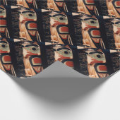 Papier Cadeau Fancy Alaska Bois sculpté Totem Pole Conçu (Coin)