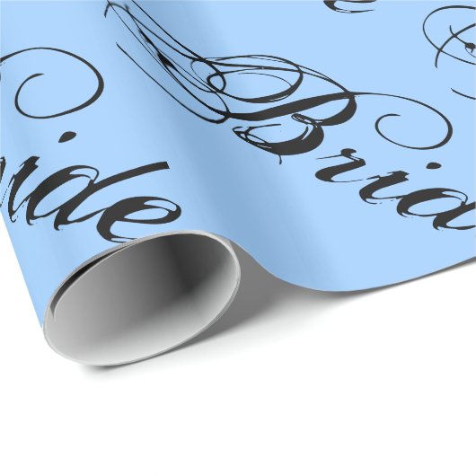 Papier Cadeau Fancy Bride Sur Sky (Coin rond)