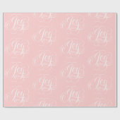 Papier Cadeau Fancy JOY Letting - Mode rose pâle (Plat)