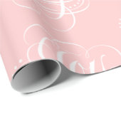 Papier Cadeau Fancy JOY Letting - Mode rose pâle (Coin rond)