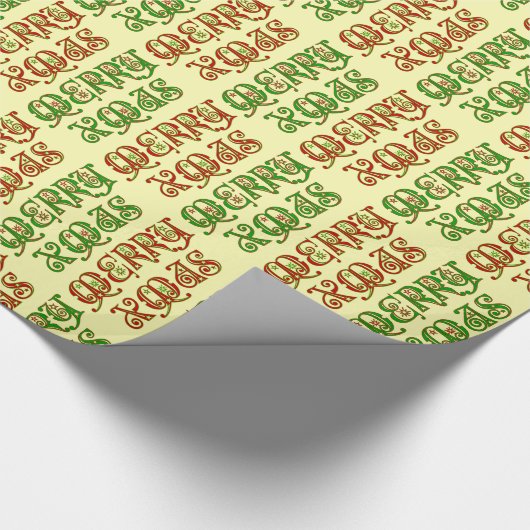 Papier Cadeau Fancy Merry Xmas sur mesure (Coin)