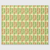 Papier Cadeau Fancy Merry Xmas sur mesure (Plat)