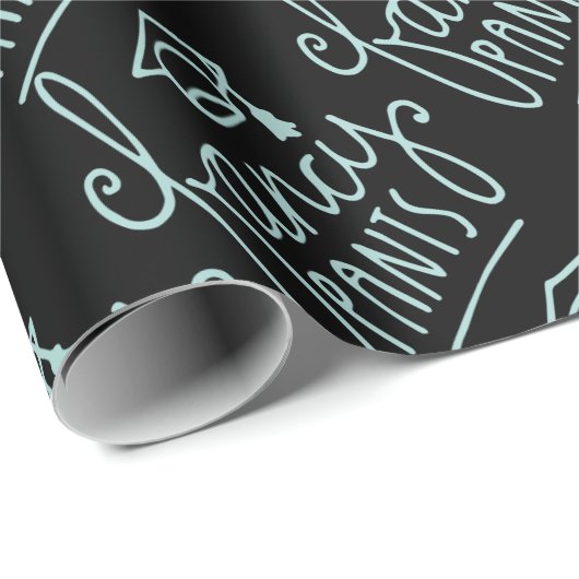 Papier Cadeau Fancy Pants Funny Grad (Coin rond)