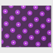 PAPIER CADEAU FANCY PURPLE FLOWER (Plat)