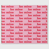 Papier Cadeau Fancy Red & Pink Be Mine Valentines Motif (Plat)