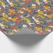 Papier Cadeau Fanfare de style de la moitié du siècle sur le (Coin)