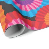 Papier Cadeau Fans Mexicains de couleur vive (Coin rond)