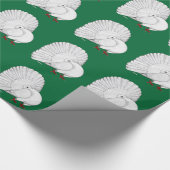 Papier Cadeau Fantail Pigeon White (Coin)