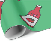 Papier Cadeau Fantaisie de condiment de Tableau de sauce tomate (Coin rond)