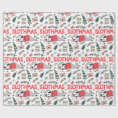 Papier Cadeau Fantaisie de Noël mignonne avec le chapeau de Père (Plat)