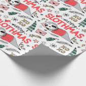 Papier Cadeau Fantaisie de Noël mignonne avec le chapeau de Père (Coin)