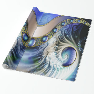 Papier Cadeau Fantaisie fractale abstraite
