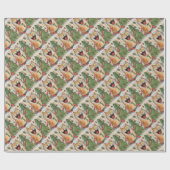 Papier Cadeau Fantaisie Whimsical Crazy Noël (Plat)