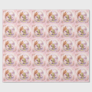 Papier cadeau fantaisiste à motif animalier