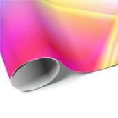 Papier Cadeau Fantasia rose et orange (Coin rond)