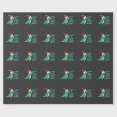 Papier Cadeau Fantastique Dinosaur Fa Rawr Rawr Noël TRex xmas (Plat)
