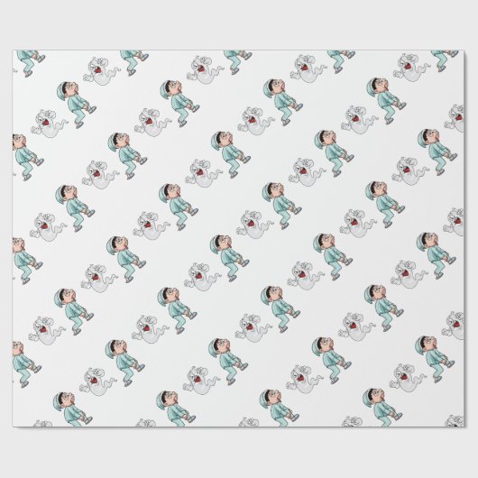 Papier Cadeau Fantôme (Plat)