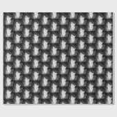 Papier Cadeau Fantôme dans la fumée (Plat)