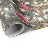 Papier Cadeau Fantôme de Noël (Coin rond)