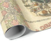 Papier Cadeau Fantôme de Noël Présent Scrooge (Coin rond)