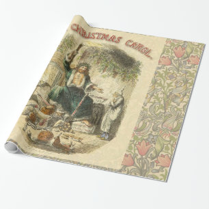 Papier Cadeau Fantôme de Noël Présent Scrooge