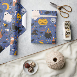 Papier Cadeau Fantôme d'Halloween