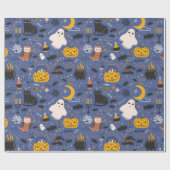 Papier Cadeau Fantôme d'Halloween  (Plat)