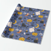Papier Cadeau Fantôme d'Halloween  (Déroulé)