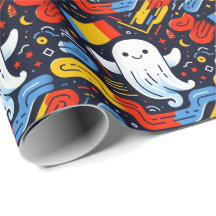 Fantôme d'Halloween aux couleurs du drapeau roumai
