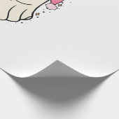 Papier Cadeau Fantôme éffrayant tenant un pain d'épices Noël (Coin)