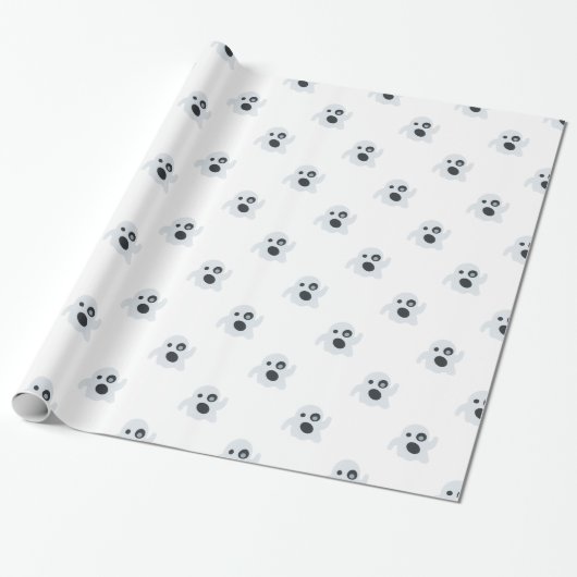 Papier Cadeau fantôme émoji (Déroulé)