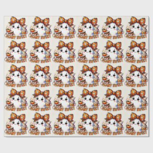 Papier Cadeau Fantôme Mignon Épouvantable