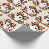 Papier Cadeau Fantôme Mignon Épouvantable (Coin)
