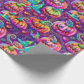 Papier Cadeau Fantômes d'Halloween éffrayant et papier d'envelop (Coin)