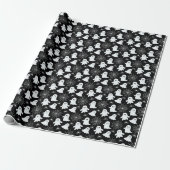 Papier Cadeau Fantômes mignons | Araignées | Spider Webs Hallowe (Déroulé)