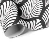 Papier Cadeau Fantusi noir et blanc - votre couleur (Coin rond)