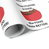 Papier Cadeau Farfarce de nourriture (Coin rond)