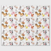 Papier Cadeau Farm Party (Plat)