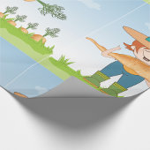 Papier Cadeau Farmer Girl with Giant Carrot Gardening