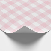 Papier Cadeau Farmhouse Pastel Pink Buffalo Check Plaid Don (Coin)
