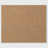 Papier Cadeau Farmhouse tan grain tissu burlap tissu rustique (Plat)