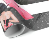 Papier Cadeau Fashion girly (Coin rond)