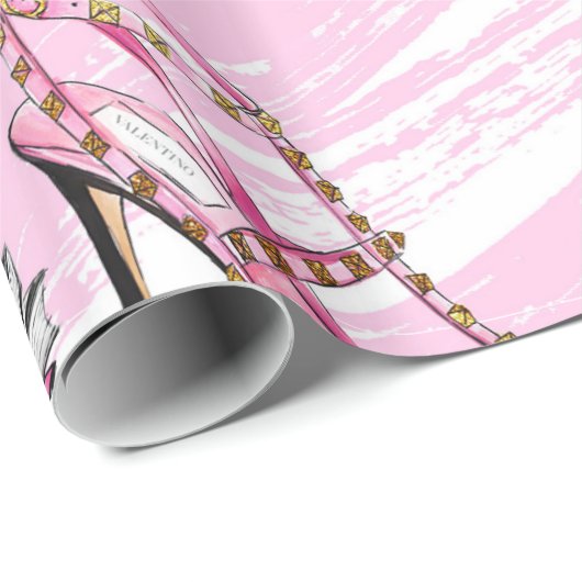 Papier Cadeau Fashion girly (Coin rond)