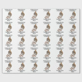 Papier Cadeau Fast Eating Squirrel Funny Quote (Plat)