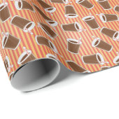 Papier Cadeau Fast food pattern (Coin rond)