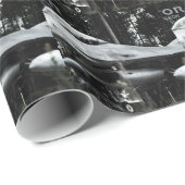 Papier Cadeau Faucon de combat de F-16 d'aviateur (Coin rond)